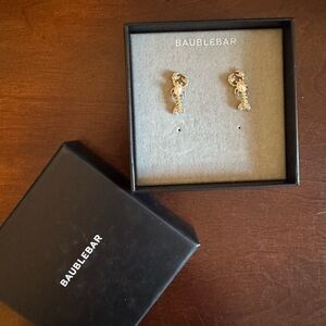 BaubleBar Gold Statement Earrings